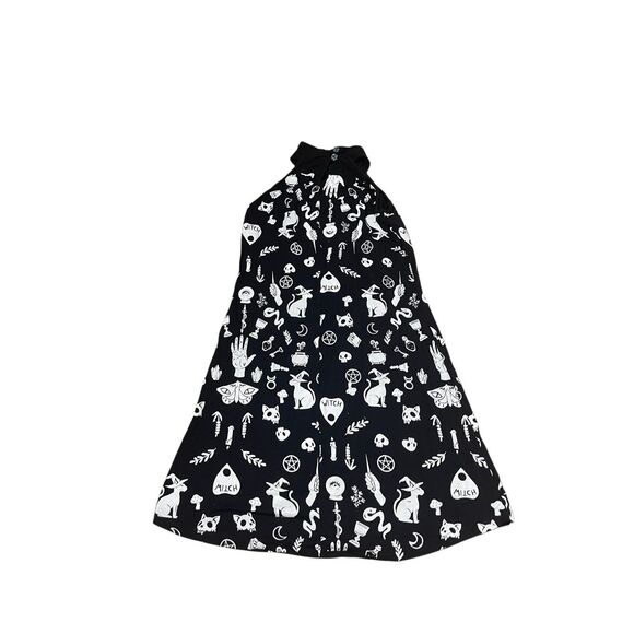 Wonderful Disaster Witchy Print Halter Dress – Fits Like‎ S - Picture 2 of 5